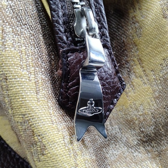 Vivienne Westwood Hand Bag Brown Canvas 423289 - Picture 9 of 9